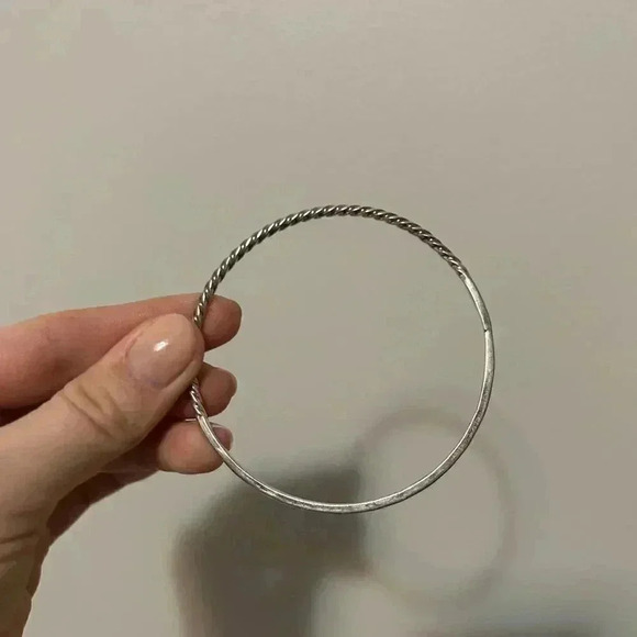Silver 925  Taxco Bangle 8” - Picture 3 of 5